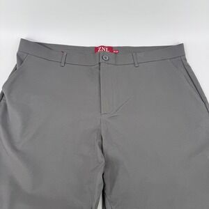 Zanella ZNL Mens Gray Cotton Lyocell Blend Flat Front Trousers Pants 38x30
